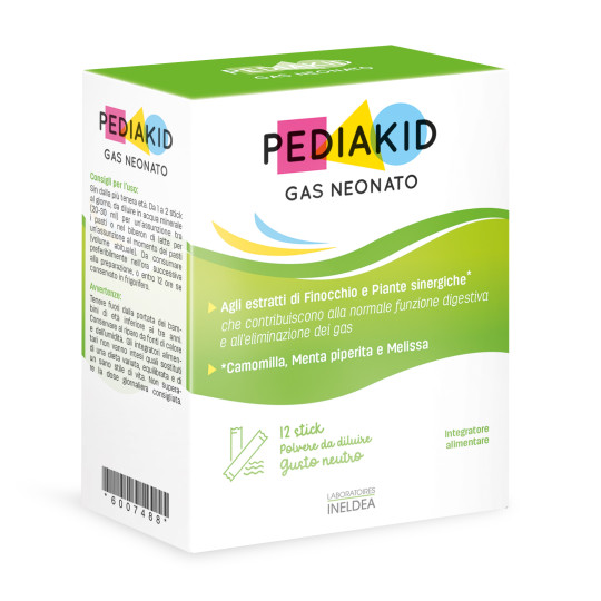 PEDIAKID GAS NEONATO 12 STICK - La Tua Farmacia di Fiducia Online h24